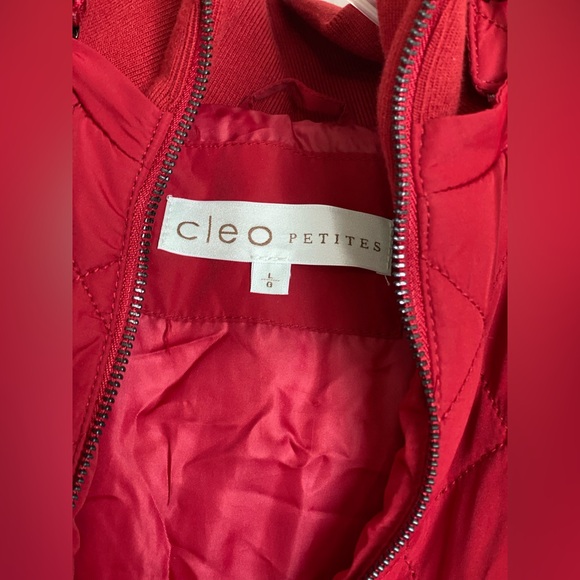 Cleo Petites Red Coat Size Large - Picture 8 of 9